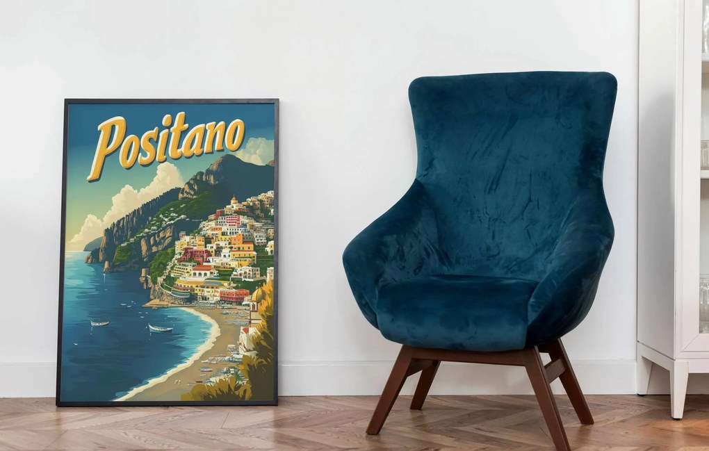 Pictură decorativă înrămată în MDF, Wallity, Culoare: Multicolor