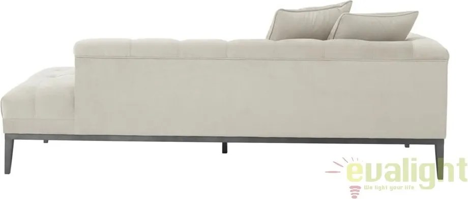 Pat de zi elegant design LUX Cesare left, pebble grey 111349 HZ