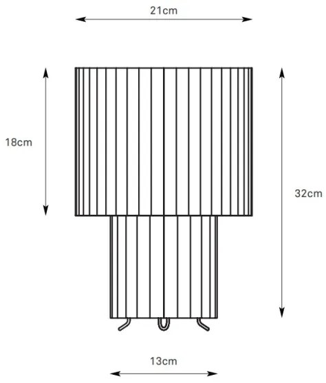 Markslöjd 108895 - Lampă de birou CATIS, 1xE27/60W/230V, 32 cm, alb