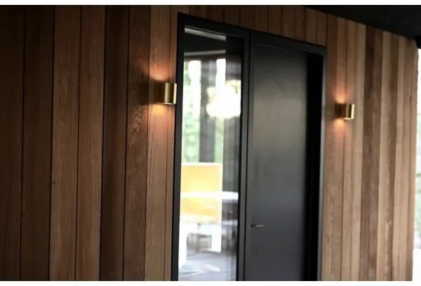 Nordlux - Aplica de perete CANTO pentru exterior, 2x LED, 6W, 230V, IP44, alamă