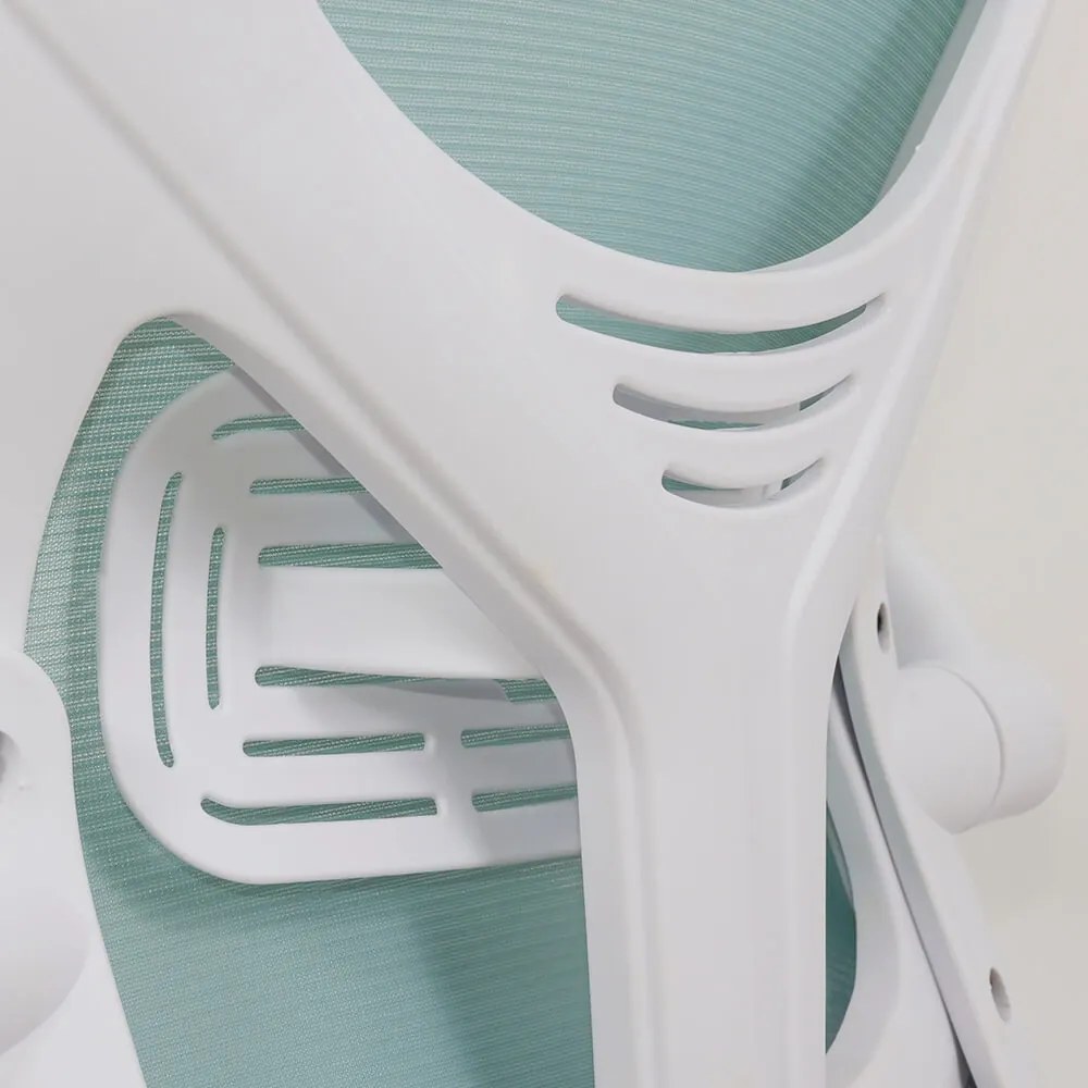 Scaun ergonomic OFF 336 bleu, spătar înalt și brațe rabatabile