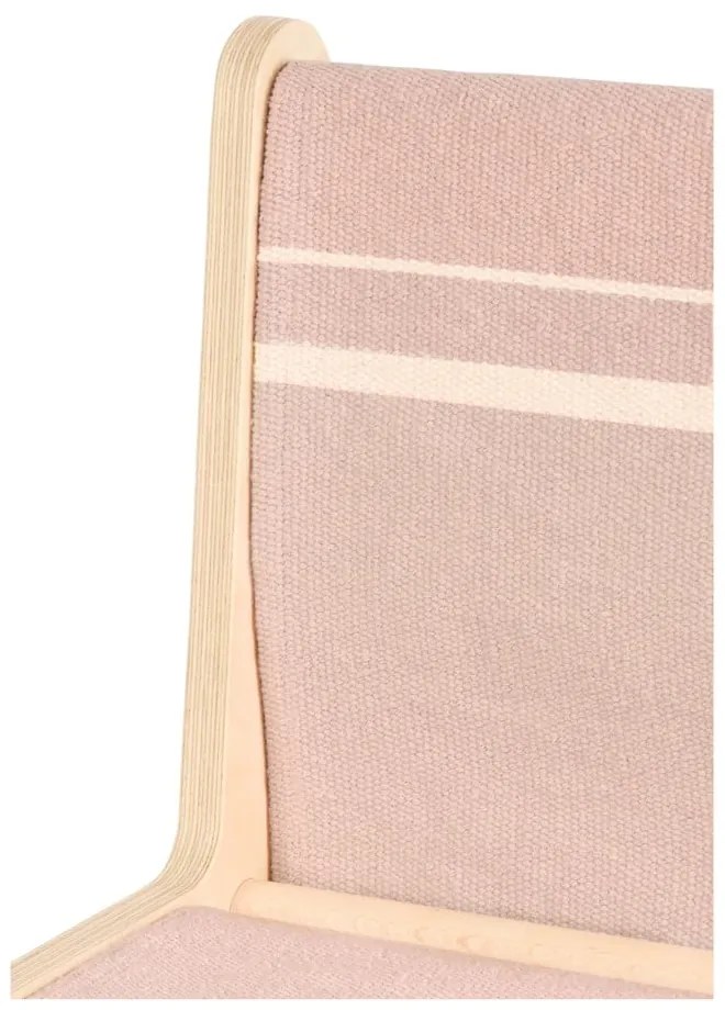 Scaun de copii roz deschis/în culoare naturală Vintage Nude – Lorena Canals