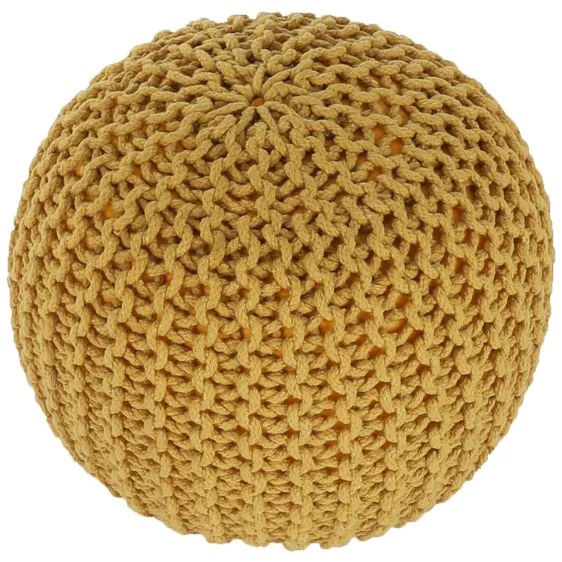 Taburet tricotat, bumbac muştar, GOBI TYP 2
