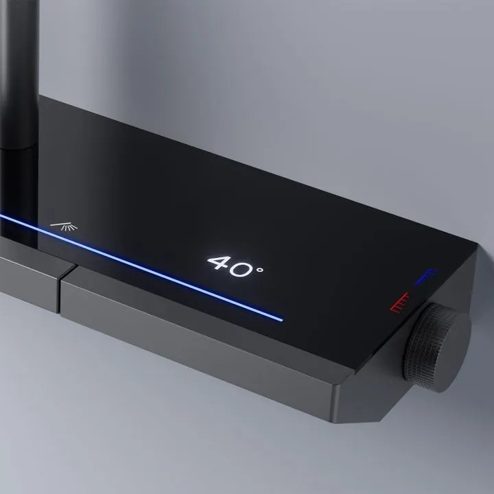 Set dus cu termostat REA Pedro titan