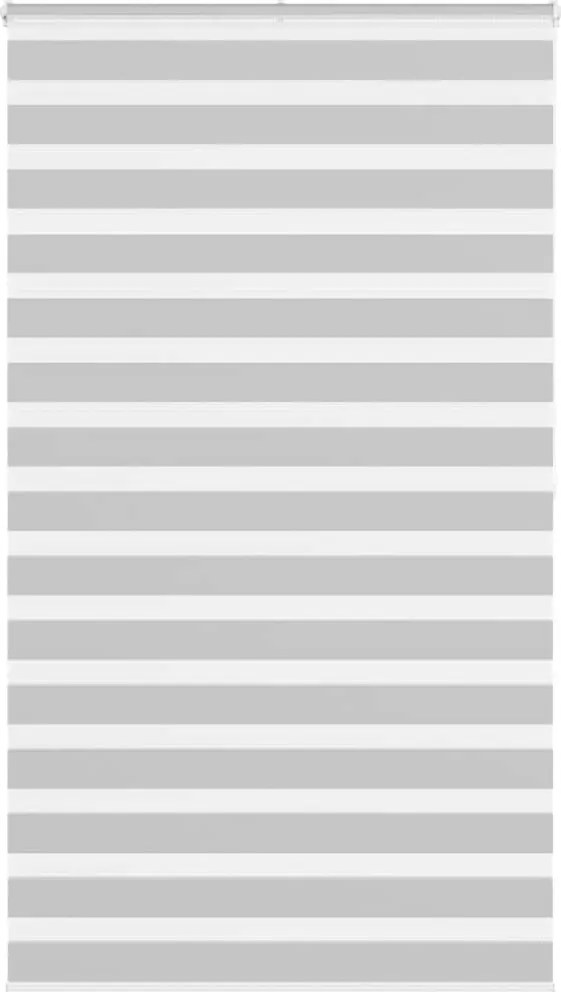 vidaXL Jaluzea tip zebra gri deschis lățime țesătură 120,9cm poliester