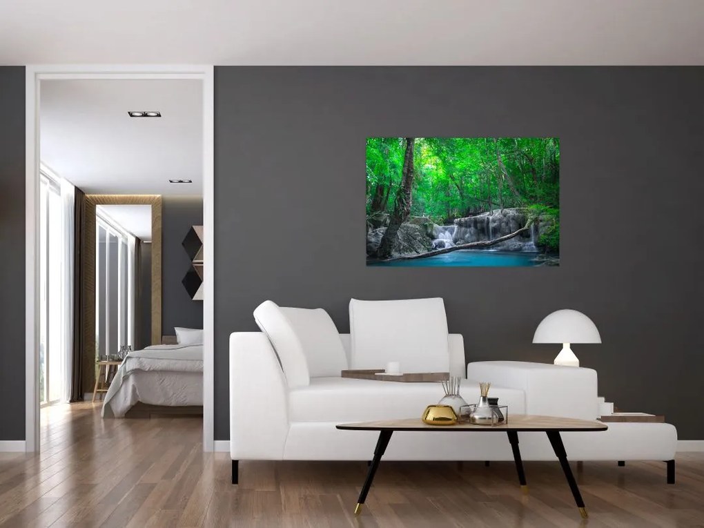 Tablou - Cascada Erawan, Kanchanaburi, Thailanda (90x60 cm)