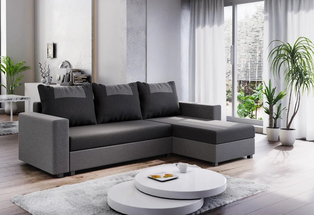 Supermobel Colțar extensibil STAR, 232x144, rainbow 15/rainbow 64