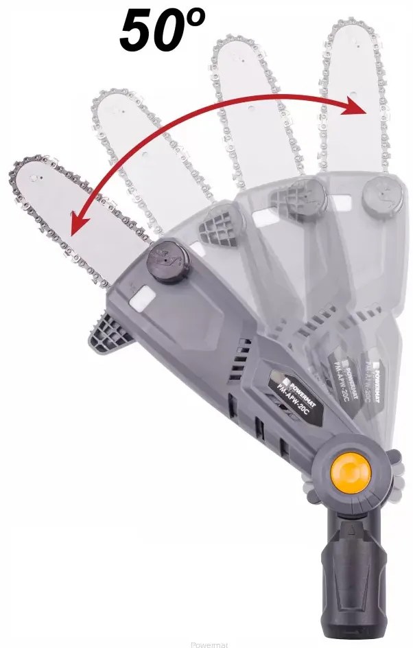 Ferăstrău telescopic cu lanț alimentat cu acumulator PM-APW-20C