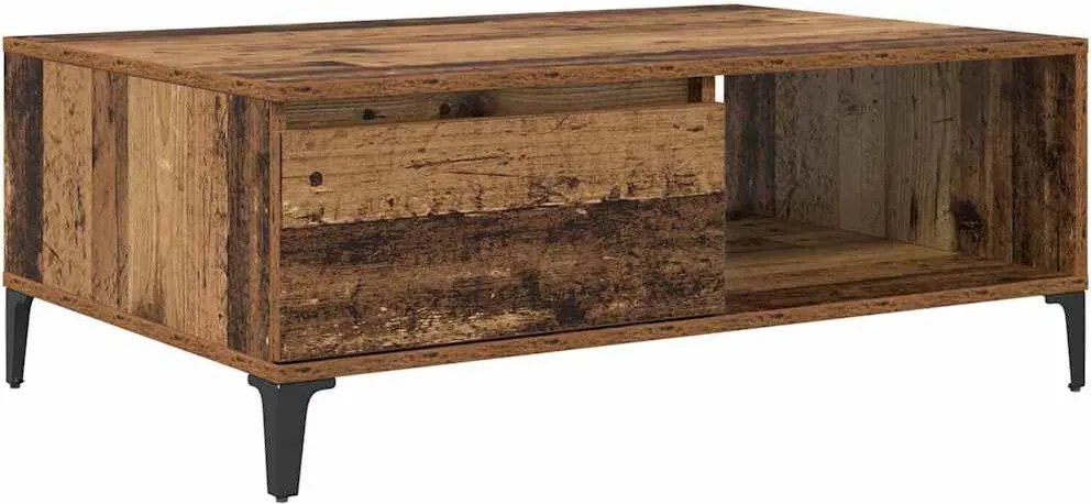 vidaXL Masă de cafea Lemn vechi 90 x 60 x 35 cm Lemn compozit