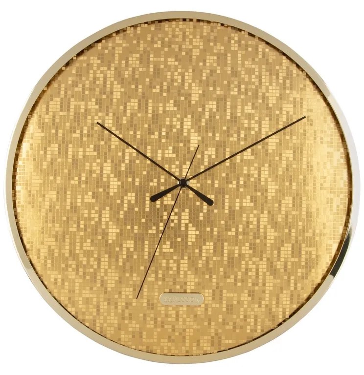 Karlsson 6005GD ceas de perete de design auriu,diametru 40 cm