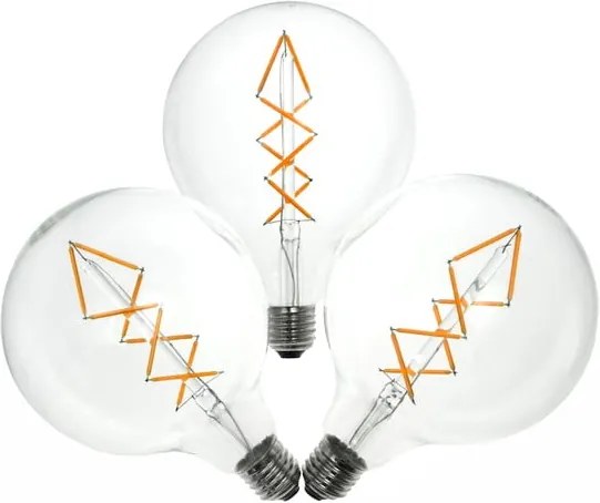 Set 3 becuri LED Bulb Attack BUBBLE Lattice, 6,5 W