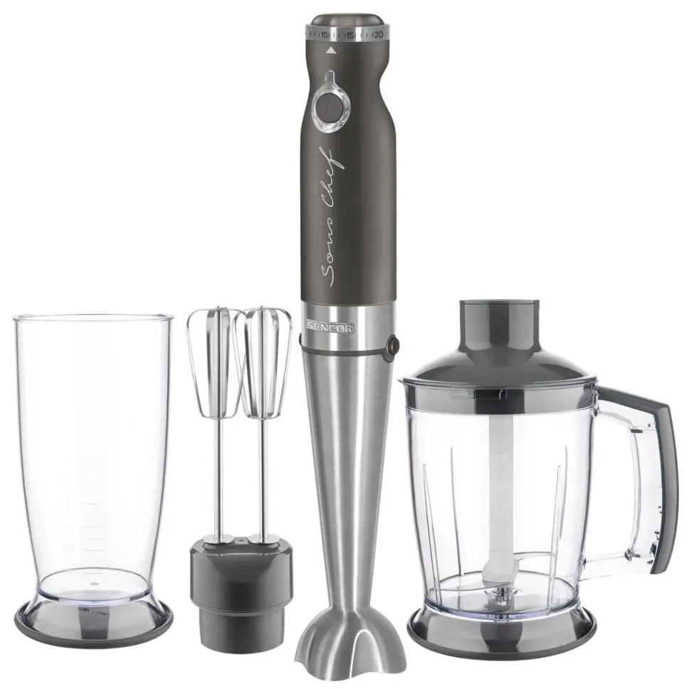 Mixer vertical 4 în 1 1200W/230V oțel inoxidabil/antracit Sencor