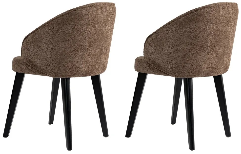 Set de scaune de sufragerie Bentley Brown andBlack, 2 buc.
