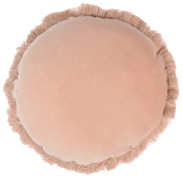 Perna decorativa Anya, 40 cm, husa fata aspect catifea, roz