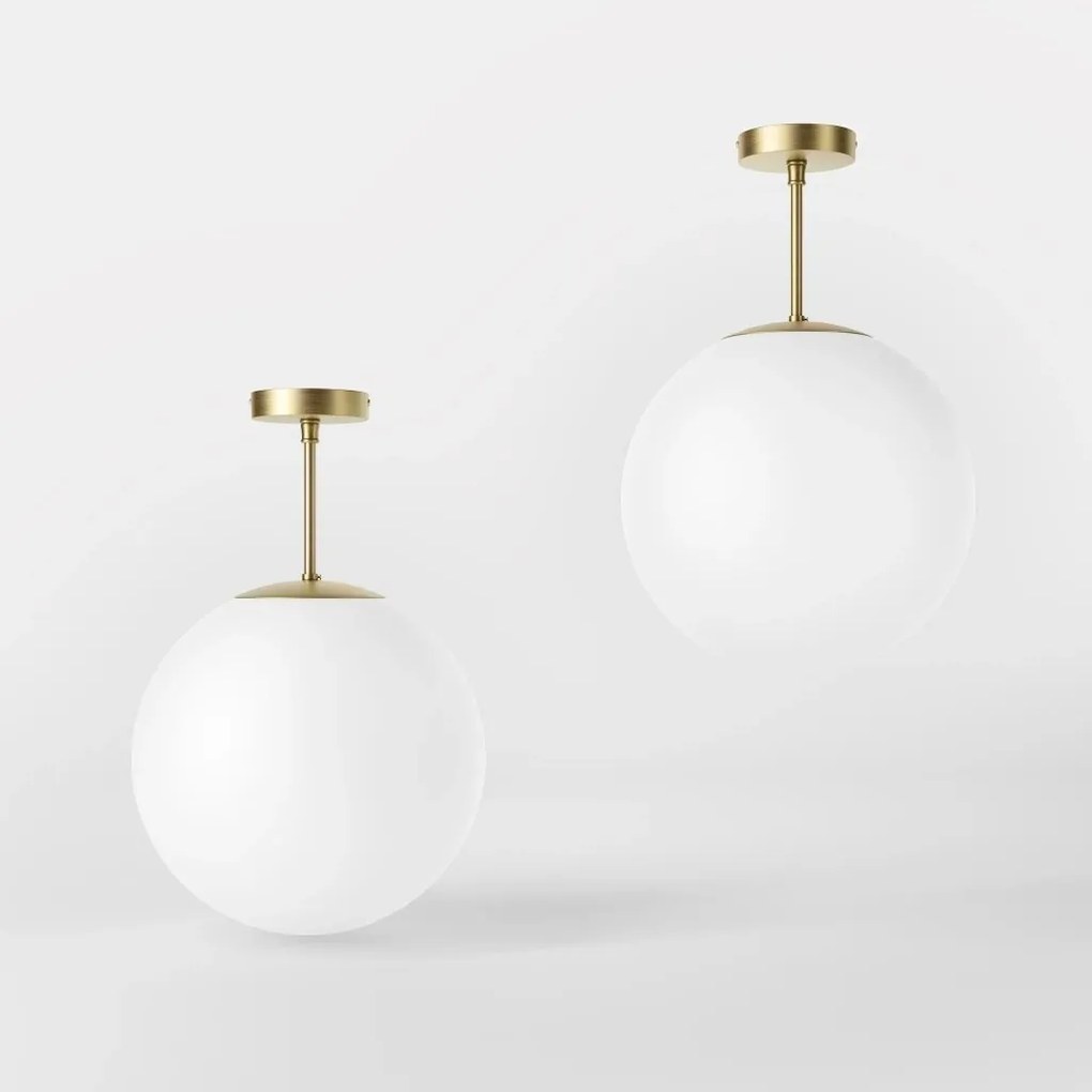 Plafoniera din alama si sticla Musa