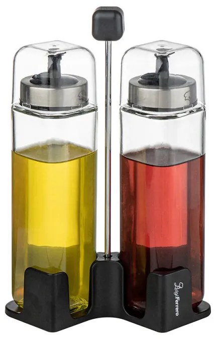 Luigi Ferrero Rome FR-7903R, 270 ml, 3 bucăți, Sticlă, Oțel inoxidabil, Transparent/inox