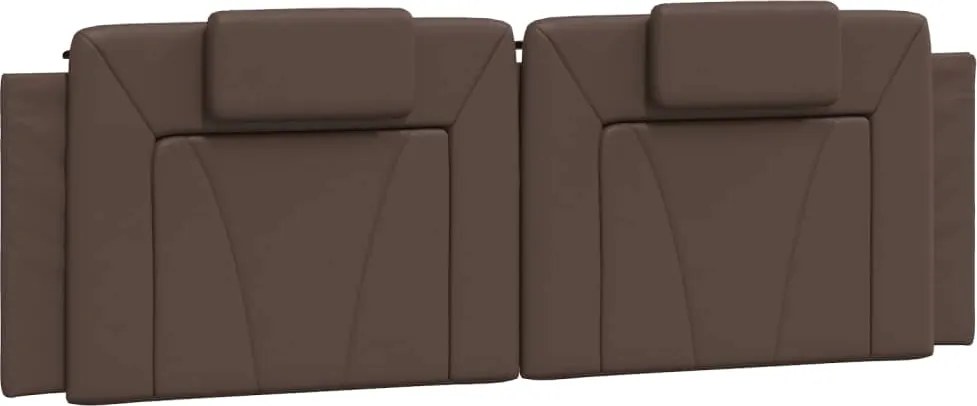vidaXL Pernă pentru tăblie pat, Viana, maro, 160 cm, piele artificială