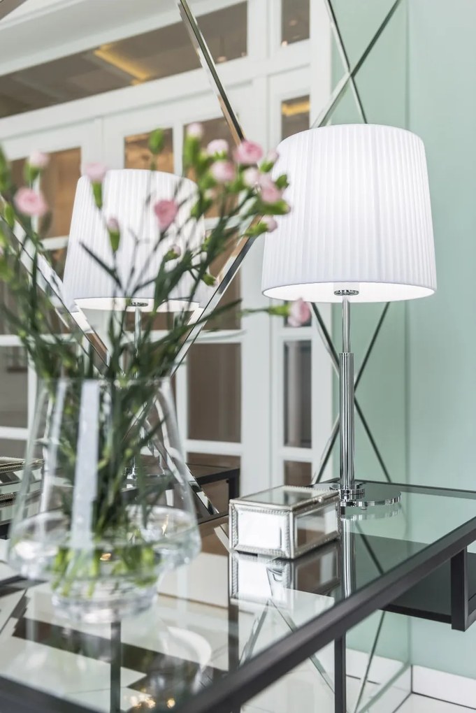 Veioza/Lampa de masa design elegant ASTI alba