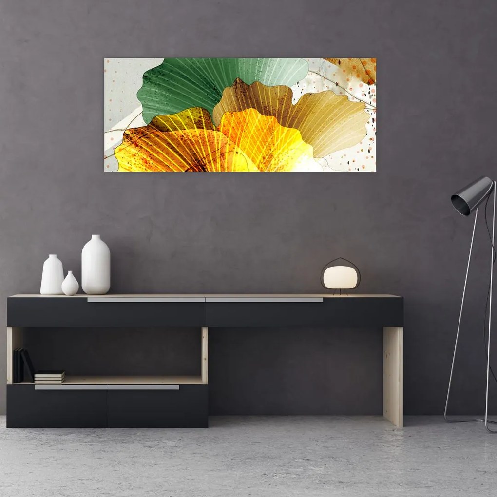 Tablou - Frunze (120x50 cm)