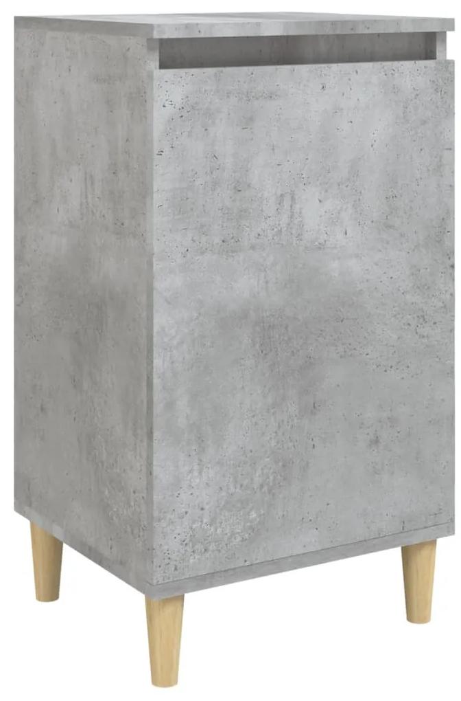 819636 vidaXL Noptieră, gri beton, 40x35x70 cm, lemn prelucrat