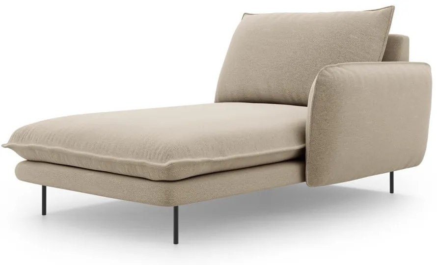 Șezlong divan cu cotieră pe partea dreaptă Cosmopolitan Design Vienna, bej