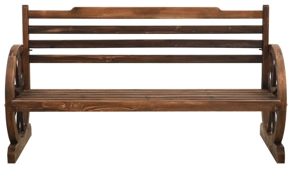 313892 vidaXL Bancă de grădină, 142 cm, lemn masiv de brad