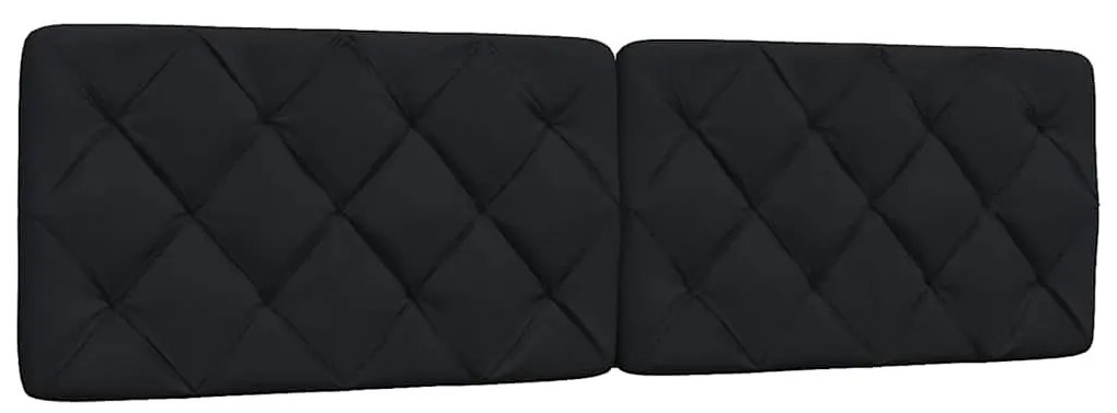vidaXL Pernă pentru tăblie de pat, negru, 180 cm, material textil