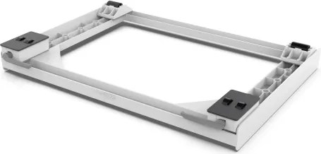 Meliconi 656149 - Suport anti-vibrații pentru mașina de spălat cu roți extensibile, 47 cm, alb