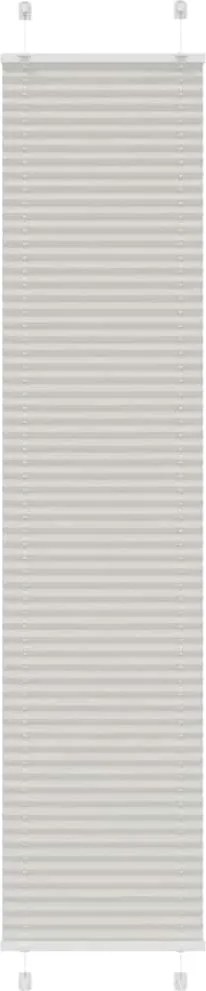 vidaXL Jaluză plisată gri deschis 50x200 cm Lățime țesătură 49,4 cm