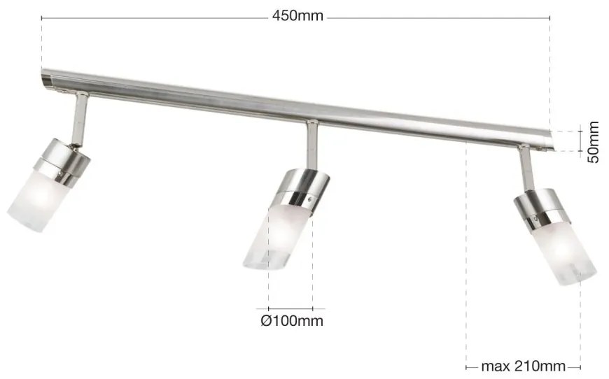 Plafoniera cu 3 spoturi din sticla SPOT EXCLUSIVE