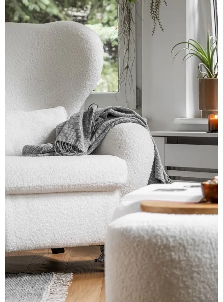 Fotoliu cu spătar înalt alb Miuf - Miuform