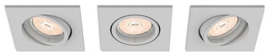 Philips 50193/87/PN - SET 3x Lampă încastrată ENNEPER 1xGU10/5,5W/230V