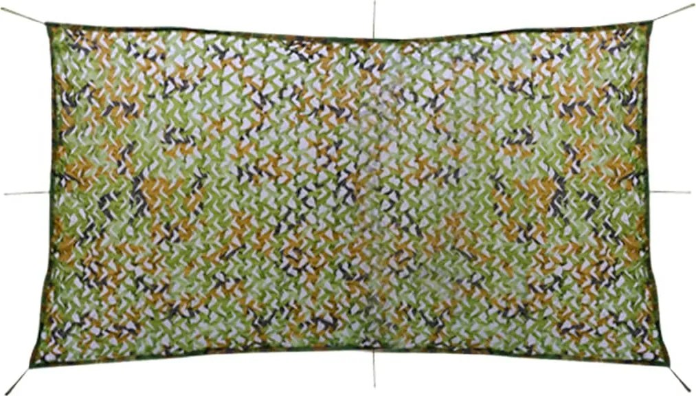 vidaXL Plasă de camuflaj cu geantă de depozitare, 1,5 x 3 m