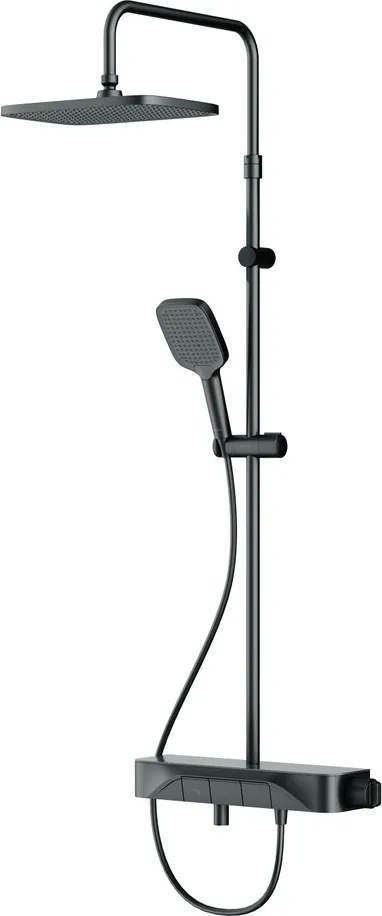 Coloana de dus cu baterie monocomanda AM.PM Func finisaj negru mat