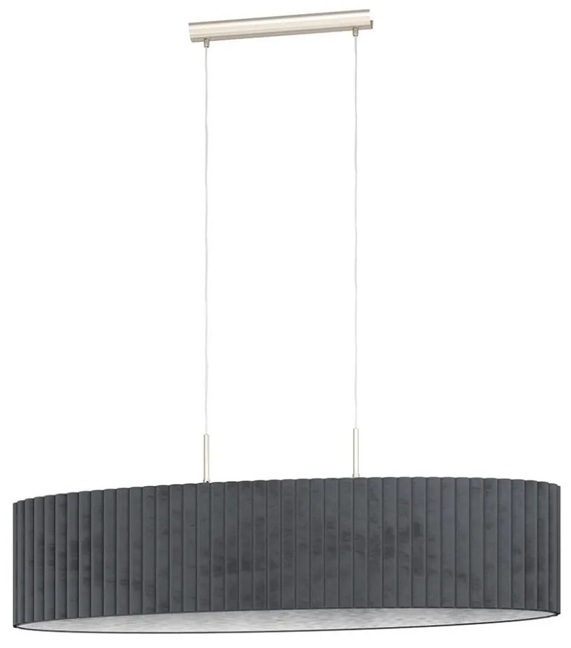 Lustră pe cablu TAMARESCO 2xE27/40W/230V gri Eglo 39773