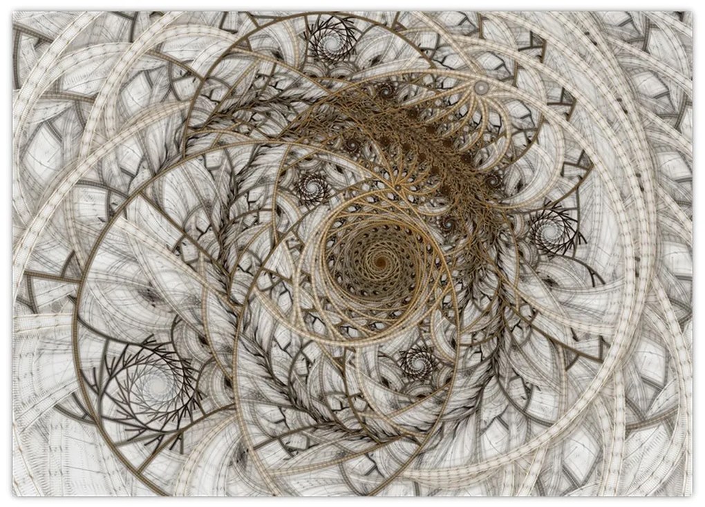 Tablou pe sticlă artei ornamentale (70x50 cm)