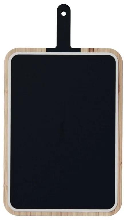 Tocator alimente cu cutit integrat Trebonn Artu Bread 1122101, 43x24 cm, Lama 20 cm, Bambus, Otel japonez, Negru