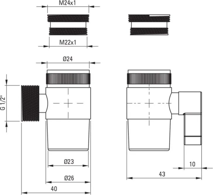 BIDETTA – Comutator Funcții pentru Robinete de Chiuvetă, ABA_0PF1 Finisaj Cromat 🚰✨