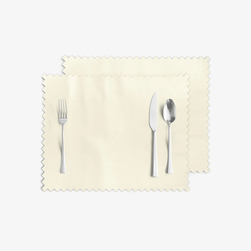 Goldea suport farfurie din teflon - vanilie - 2 buc 30 x 40 cm