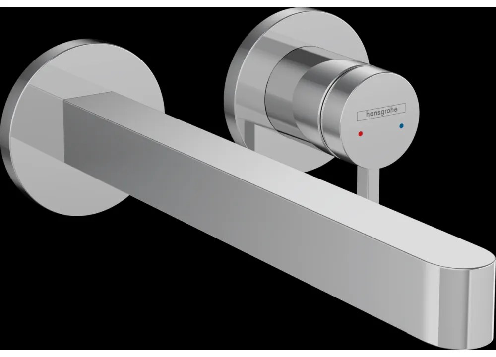 Baterie lavoar incastrata crom lucios, pipa 240 mm, Hansgrohe Finoris 76050000 240 mm, Crom lucios