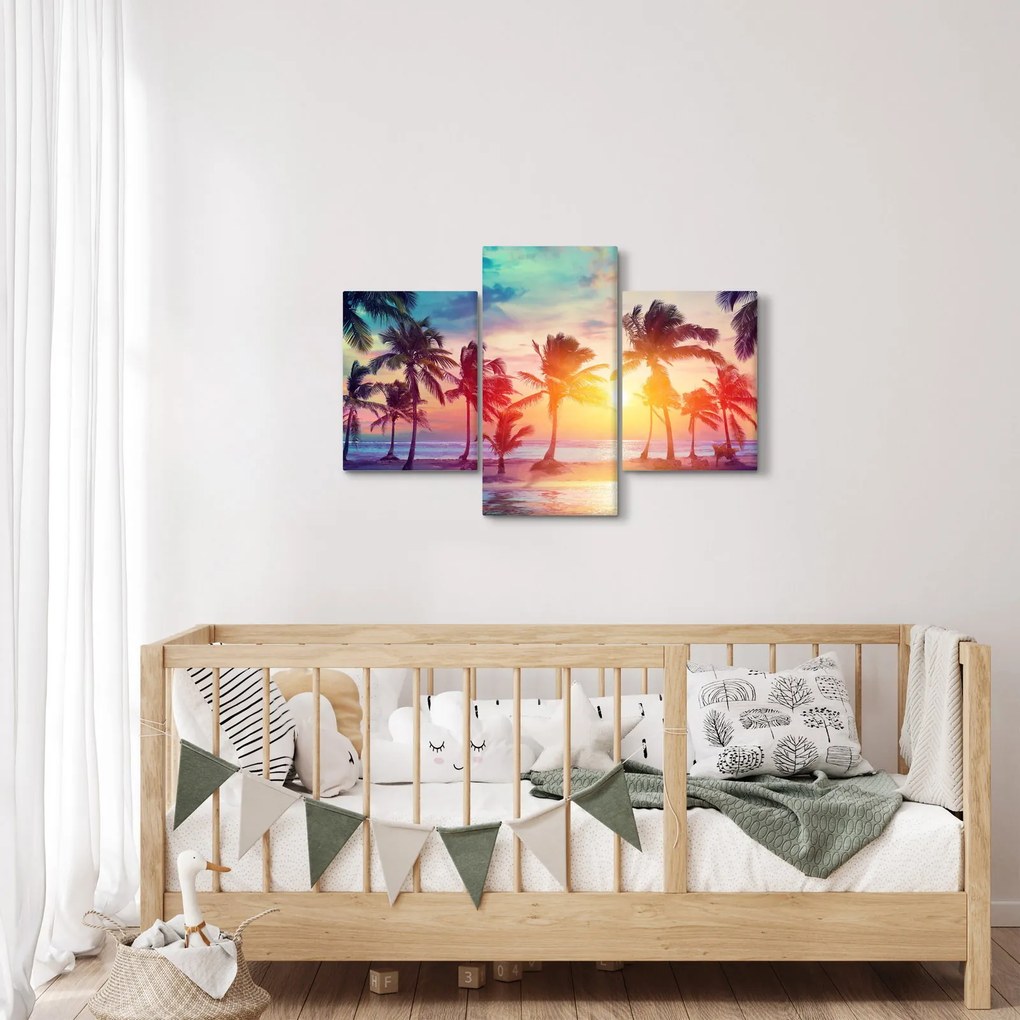 Tablou - Apus de soare tropical (90x60 cm)