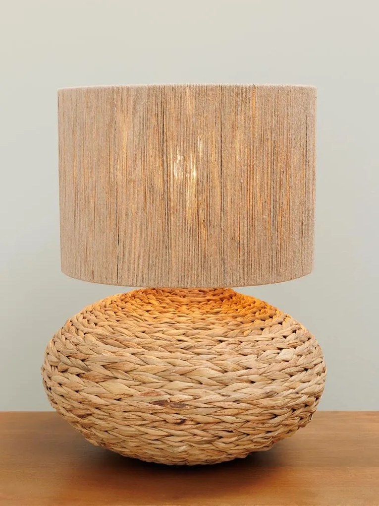 Lampa de masa cu abajur din iuta, Nataia