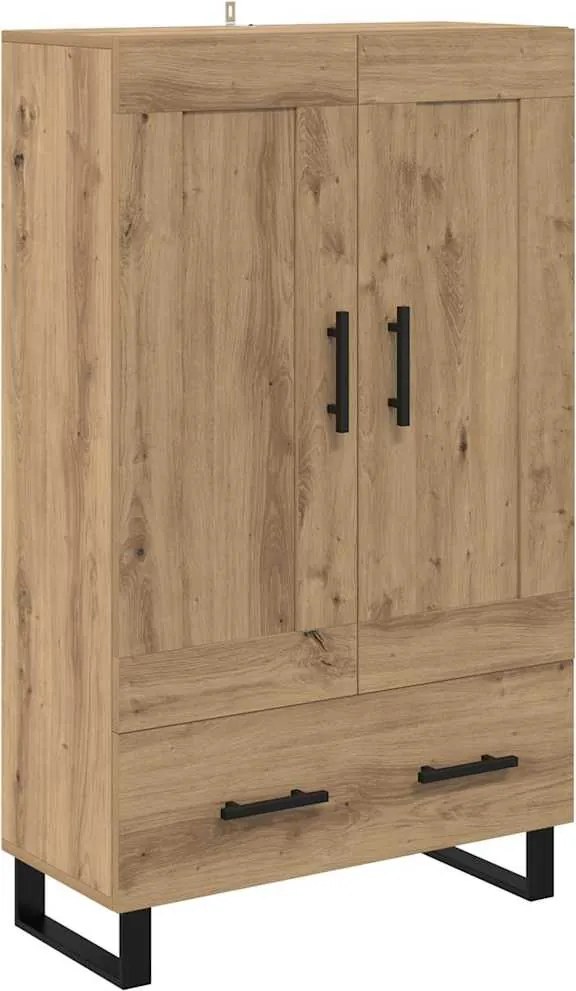 vidaXL Bufet Stejar Artizanal 69,5 x 31 x 115 cm Lemn compozit