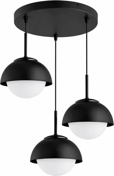 BRILAGI - Lustră suspendată pe cablu COSMO 3xE27/60W/230V neagră
