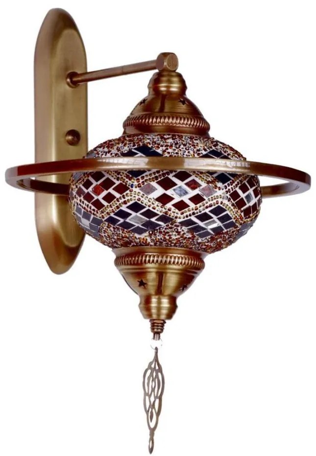 Aplică de perete YENI, 1xE27/40W/230V, bronz