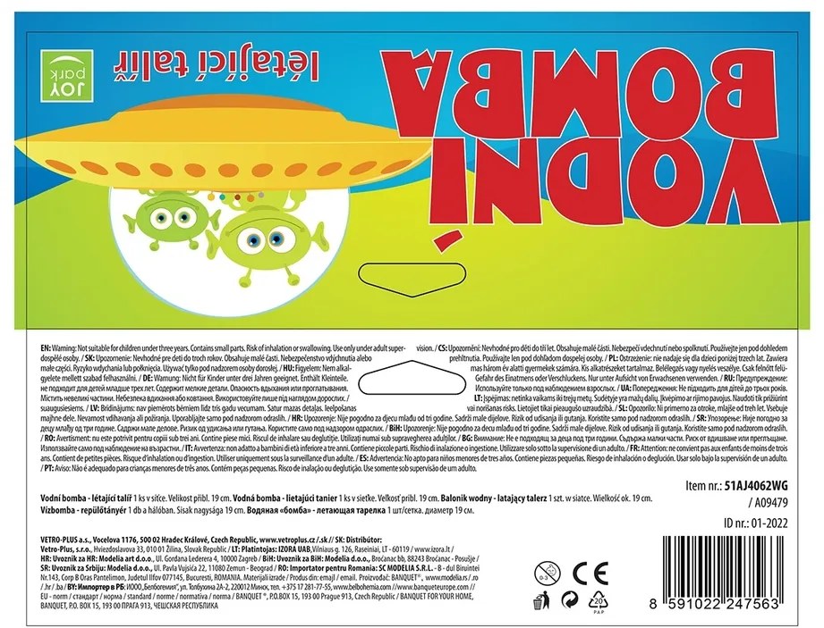 Joy Park Disco zburdălăcios, 19 cm