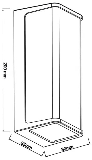 Aplică LED de exterior Top Light BLOCK LED/10W/230V IP65 4000K