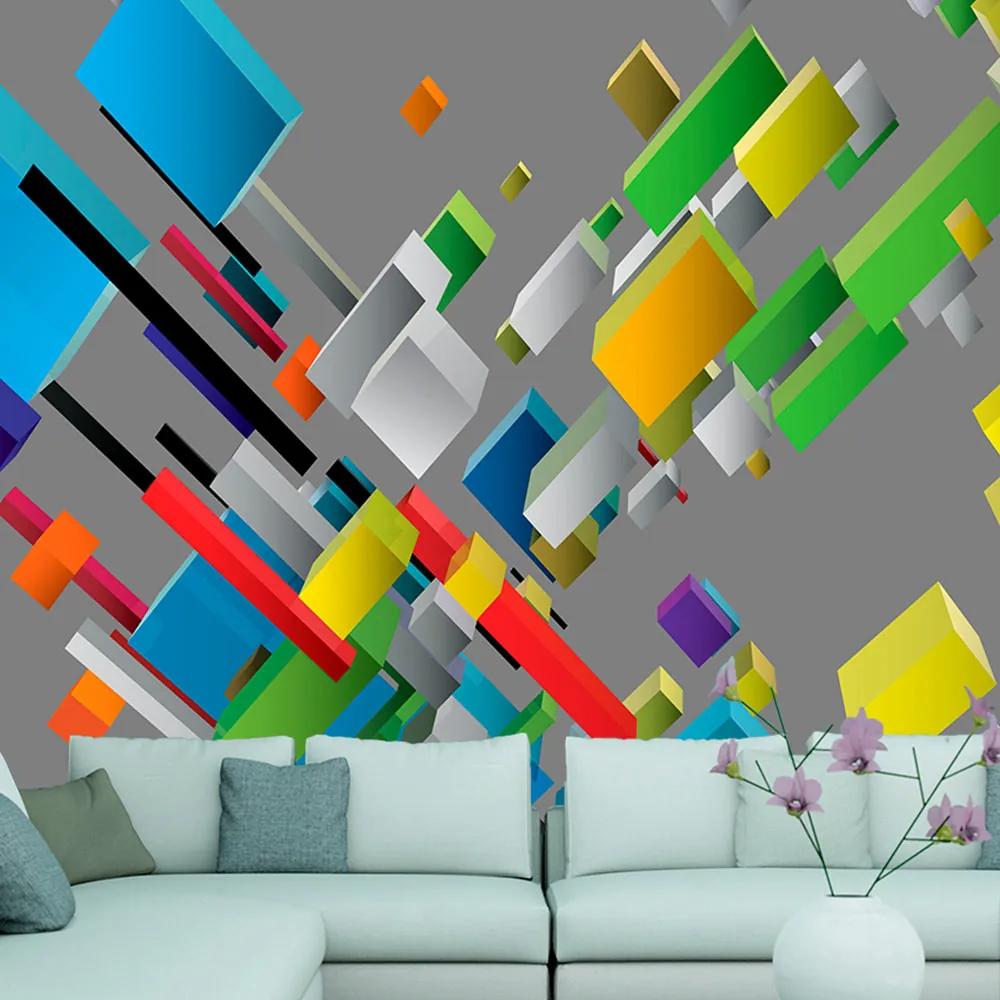 Fototapet Bimago - Color puzzle + Adeziv gratuit 400x280 cm