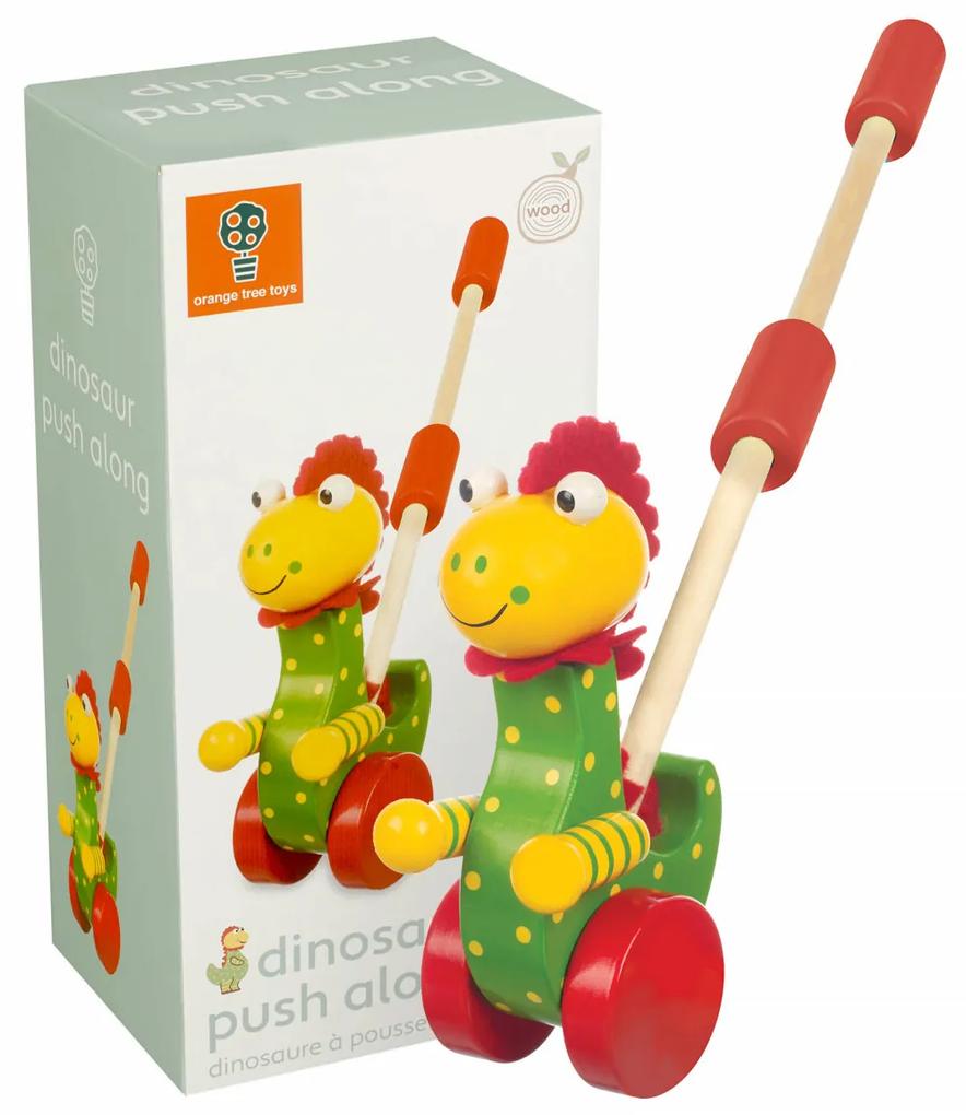 Jucarie de impins dinozaur, Orange Tree Toys
