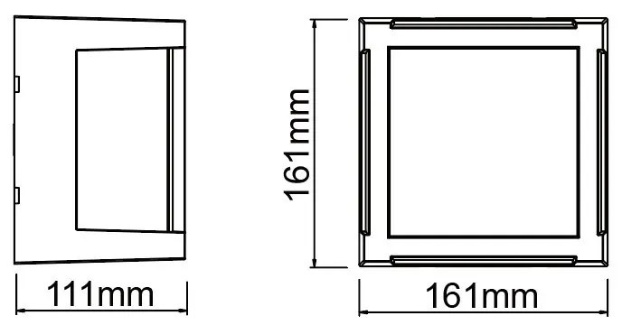 Aplica LED CCT iluminat exterior IP65 CREEK, alba MA-8852